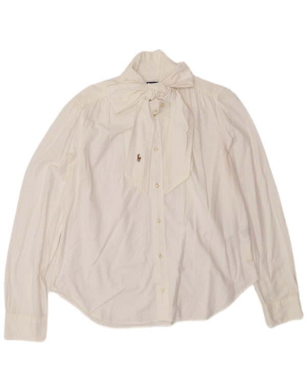 Polo Ralph Lauren ženska košulja s leptir mašnom US 14 XL bijeli pamuk