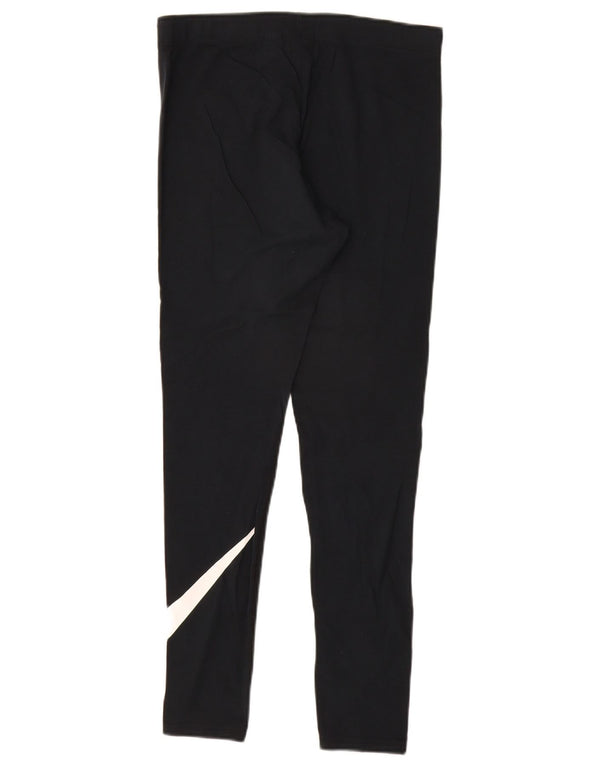 Nike ženske grafičke tajice UK 12 Srednje crni pamuk