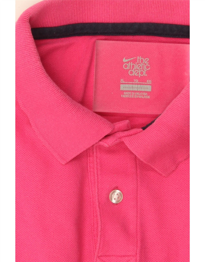 NIKE Mens Polo Shirt XL Pink Vintage Nike and Second-Hand Nike from Messina Hembry 
