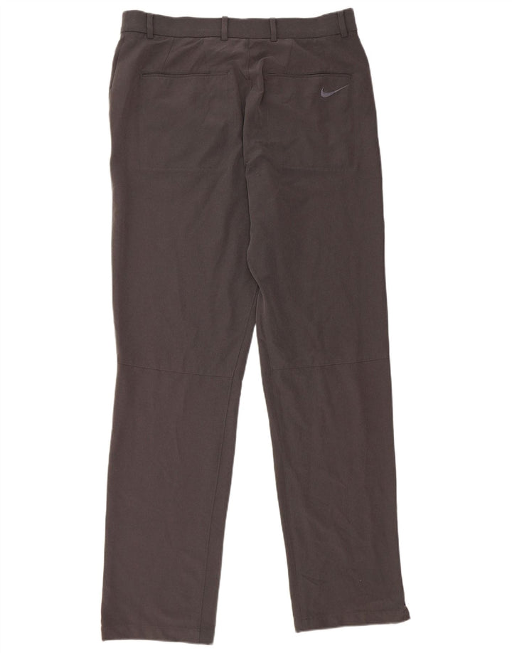 Nike muške ravne chino hlače W32 L34 sivi poliester