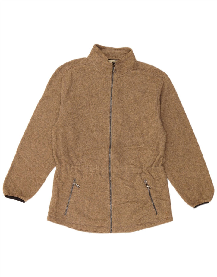 EDDIE BAUER Ženska jakna od flisa UK 14 Srednje smeđi poliester