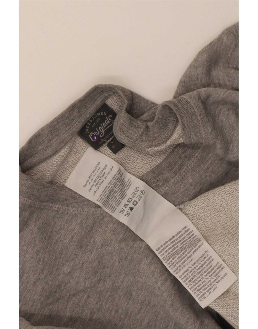 Jack & Jones muška majica s grafičkim motivima Mali sivi pamuk