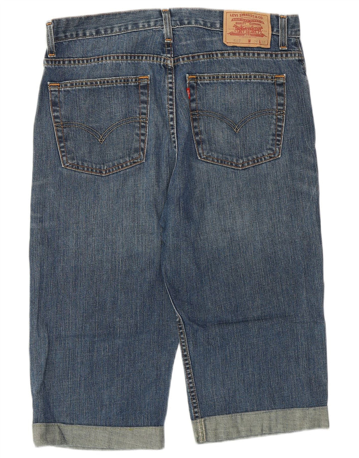 Levi's ženske kratke hlače 607 Regular Denim W34 Large Blue