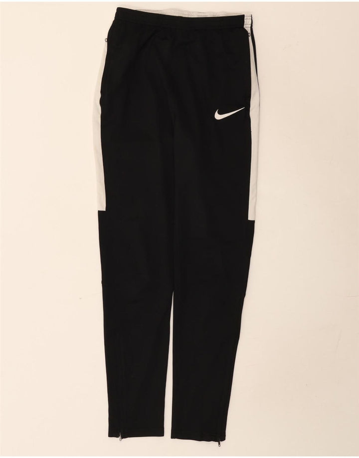 Nike muške Dri Fit hlače za trenirku male crne poliesterske boje