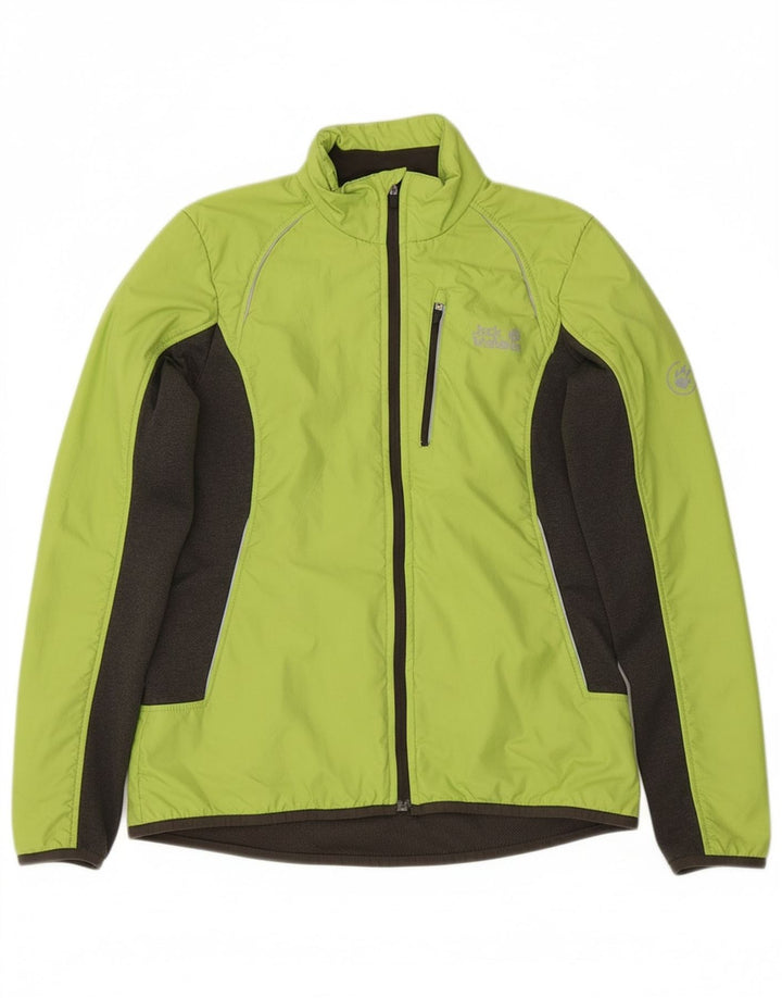 JACK WOLFSKIN Womens Tracksuit Top Jacket UK 12/14 Medium Green