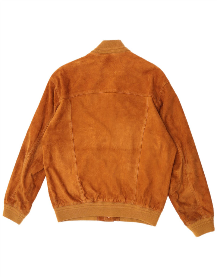 Vintage muška bomber jakna od brušene kože IT 52 velika bež koža
