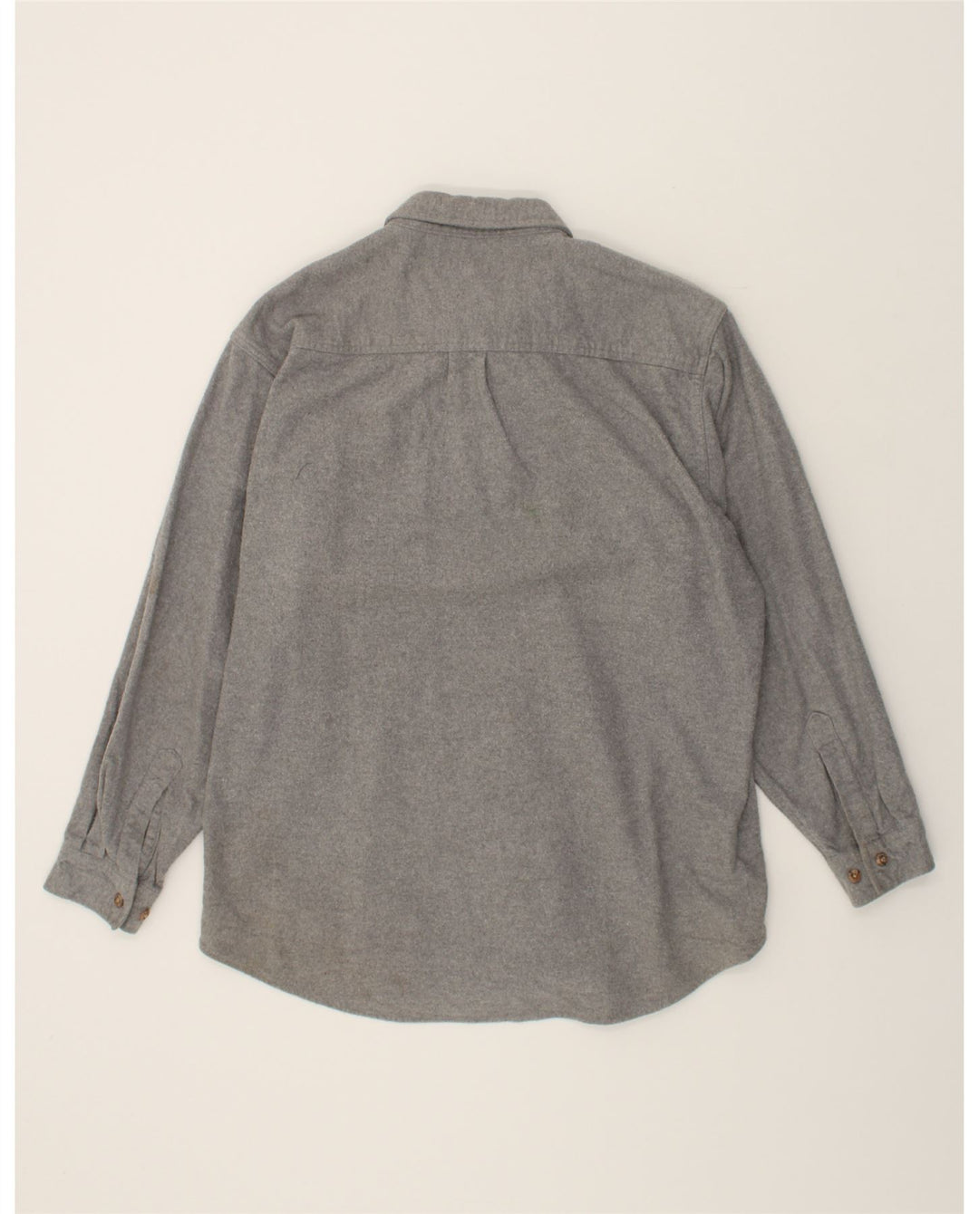 VINTAGE Mens Shirt XL Grey Cotton Vintage Vintage and Second-Hand Vintage from Messina Hembry 