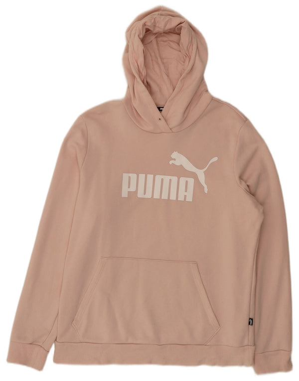 Puma ženska majica s kapuljačom s kapuljačom UK 18 XL, ružičasti pamuk