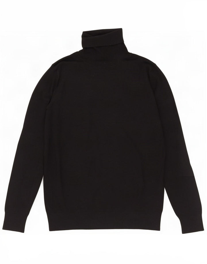 Massimo Dutti ženski pulover s rol izrezom UK 14 Velika crna svila