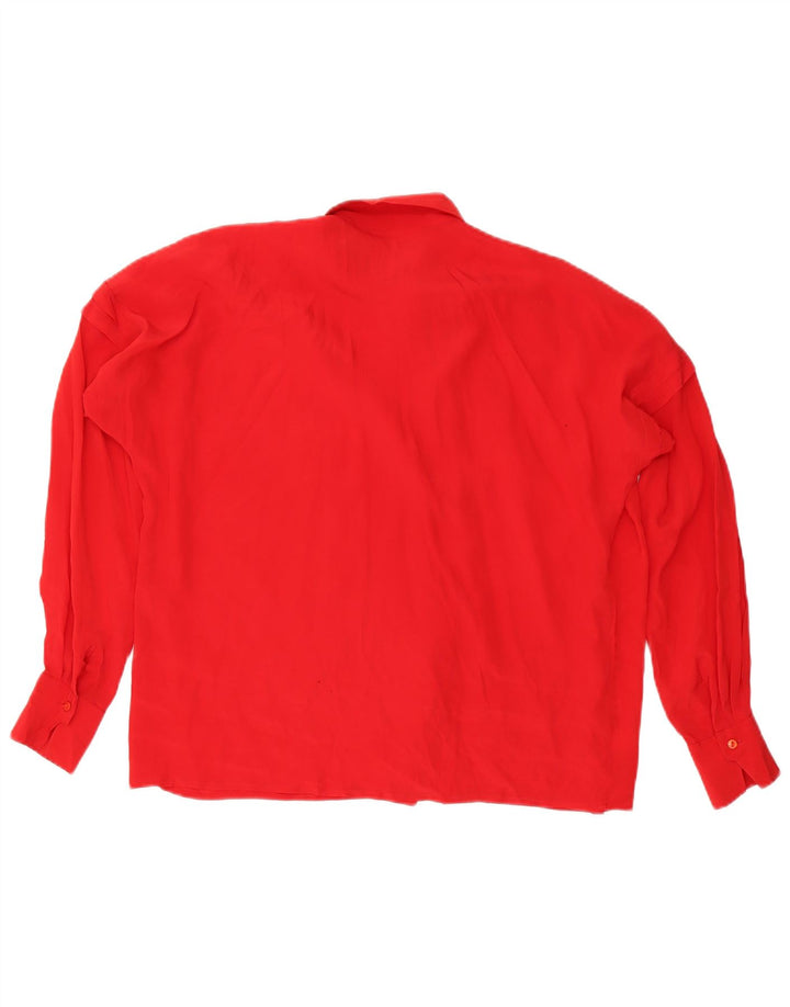 Vintage ženska košulja bluza IT 46 velika crvena