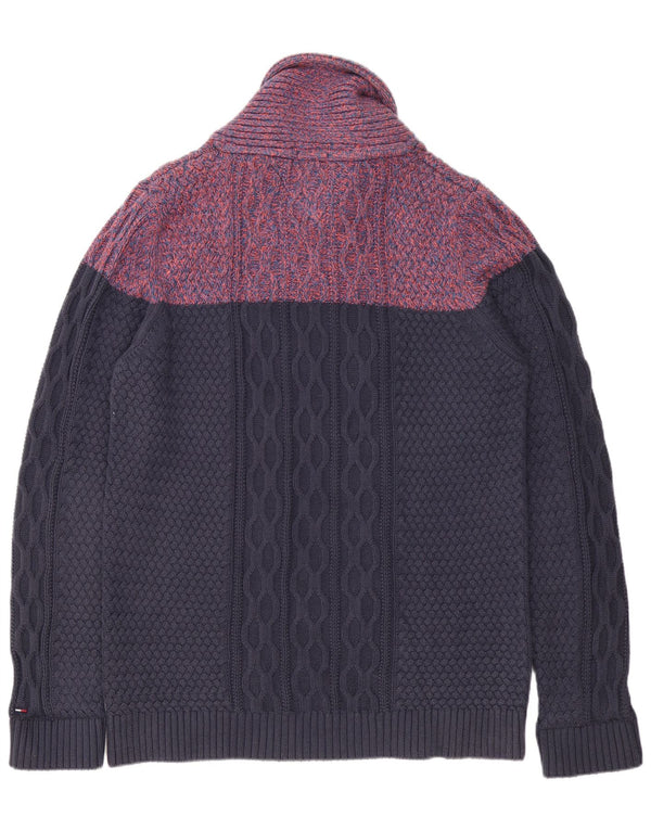 Tommy Hilfiger muški džemper sa šal ovratnikom 2XL tamnoplava boja