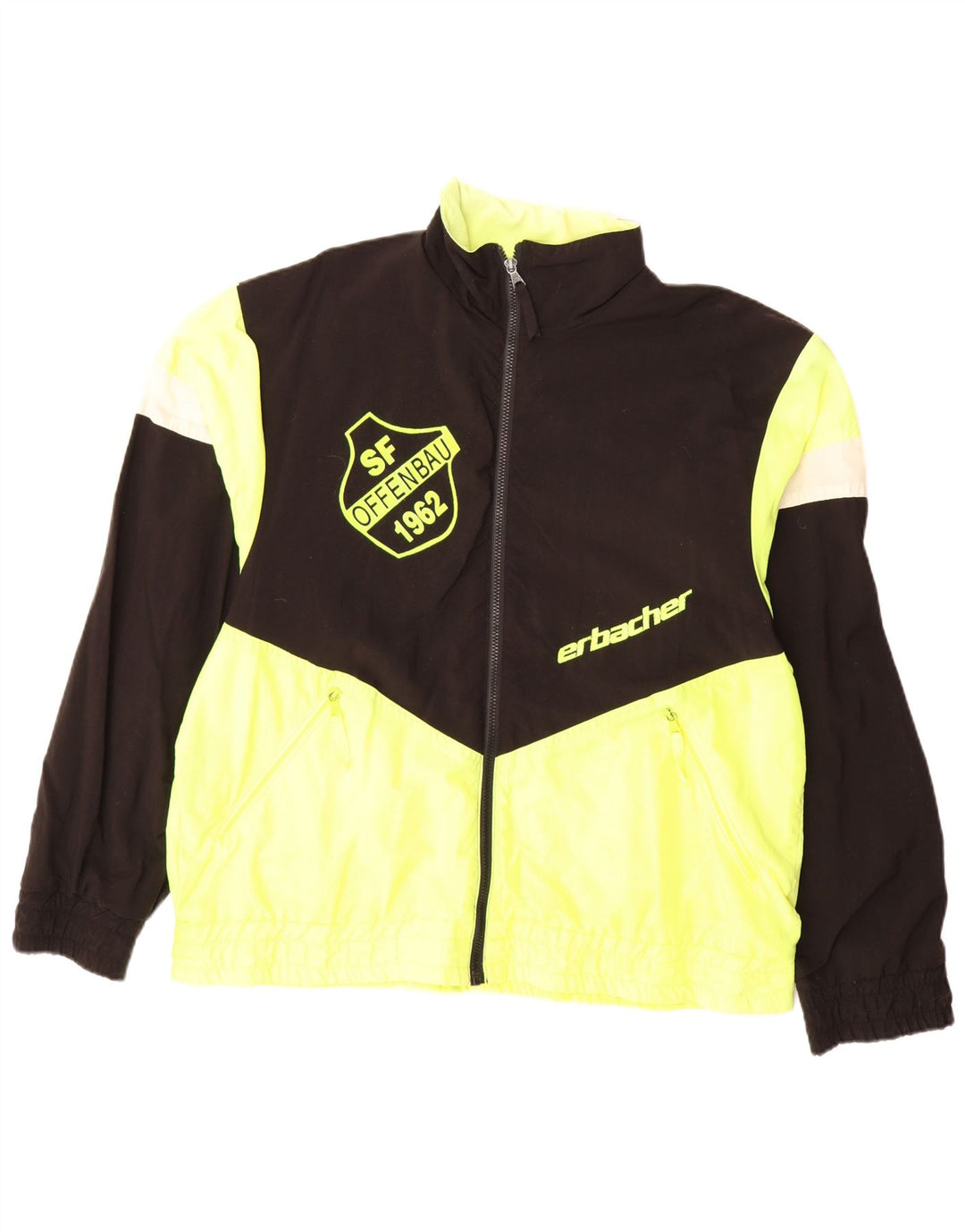 ERBACHER Muška grafička kišna jakna UK 40 velika crna poliamidna boja