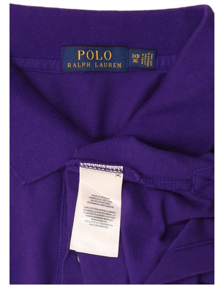 POLO RALPH LAUREN muška polo majica 3XL ljubičasti pamuk