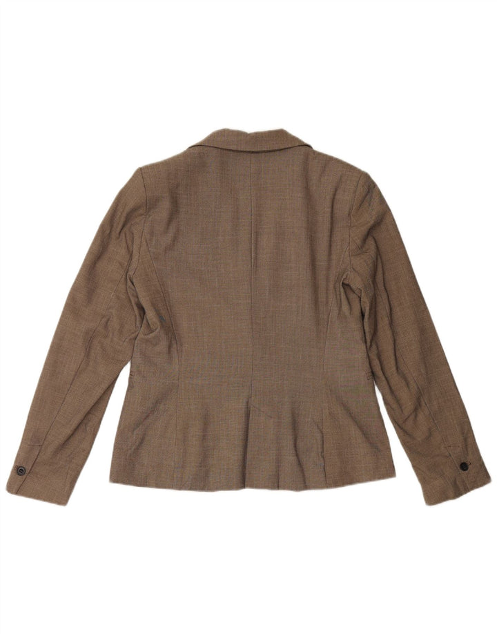 ZARA ženski sako s 1 gumbom EU 38 mali smeđi poliester