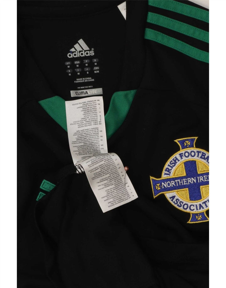 Adidas muška majica dugih rukava za irski nogomet, srednji crni poliester