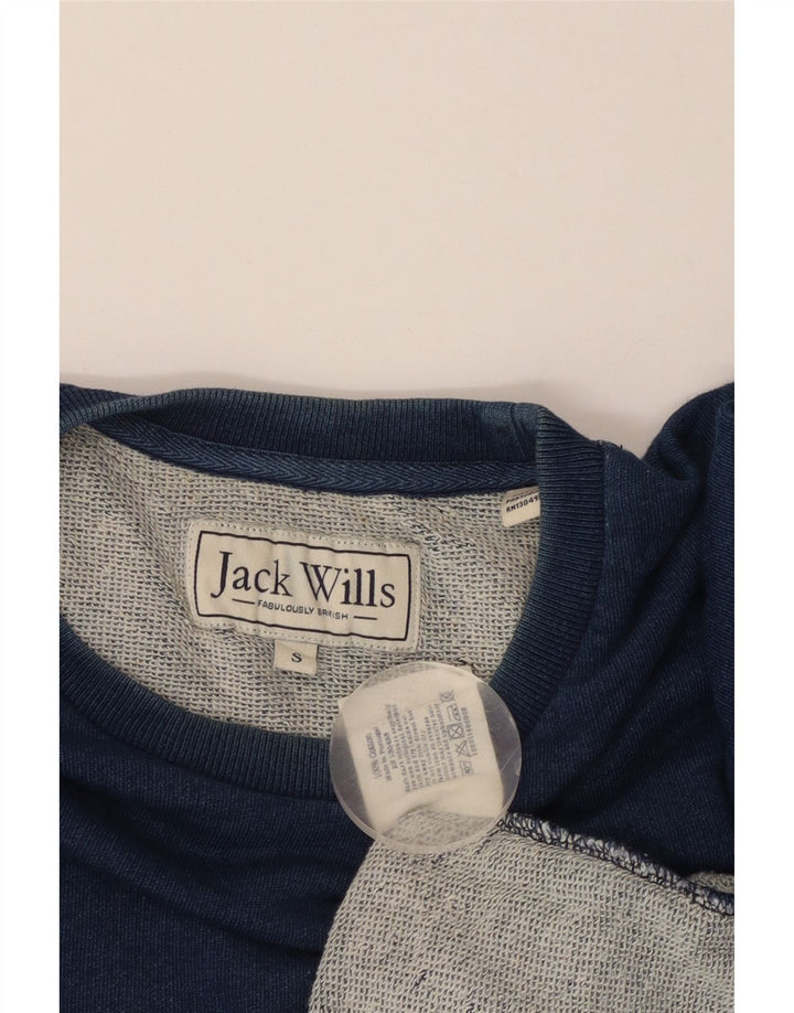 JACK WILLS Muška majica s kratkim rukavima Mali plavi pamuk