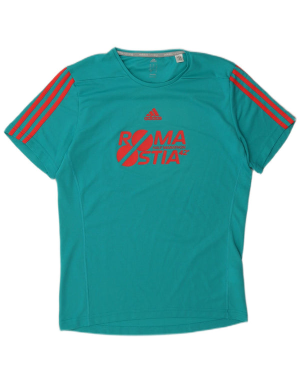 Adidas muška majica Climalite Graphic T-Shirt Mali mali tirkizni poliester