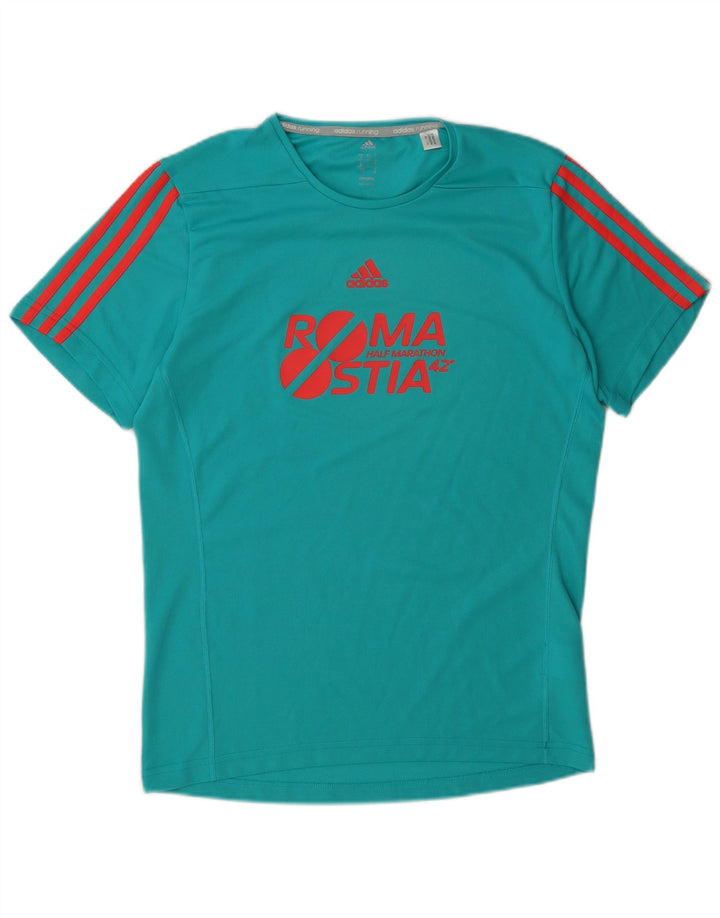 Adidas muška majica Climalite Graphic T-Shirt Mali mali tirkizni poliester