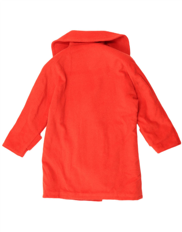 Vintage ženski preveliki kaput s dvorednim kopčanjem UK 16 Veliki crveni