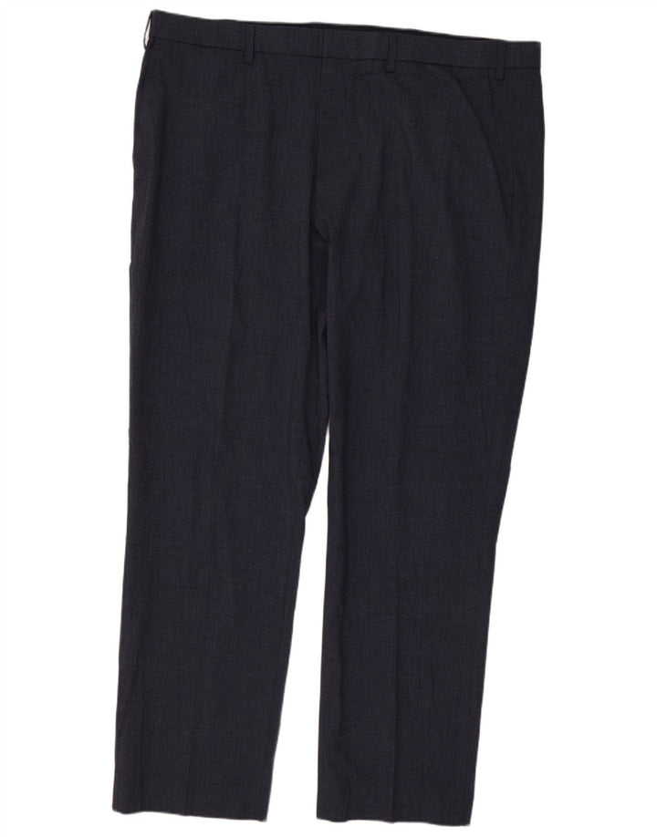 MARKS & SPENCER Muške chino hlače standardnog kroja W42 L31 tamnoplave