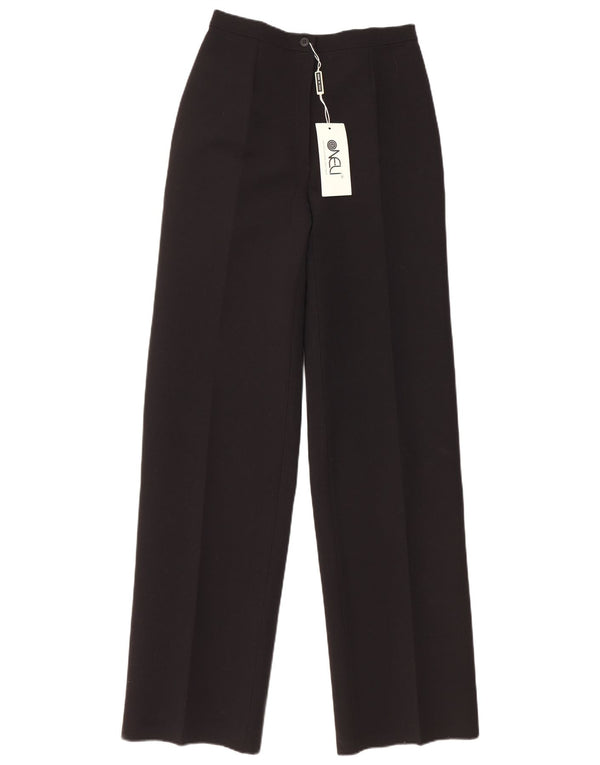 VINTAGE Ženske odijelne hlače visokog struka IT 44 srednje W26 L35 crne