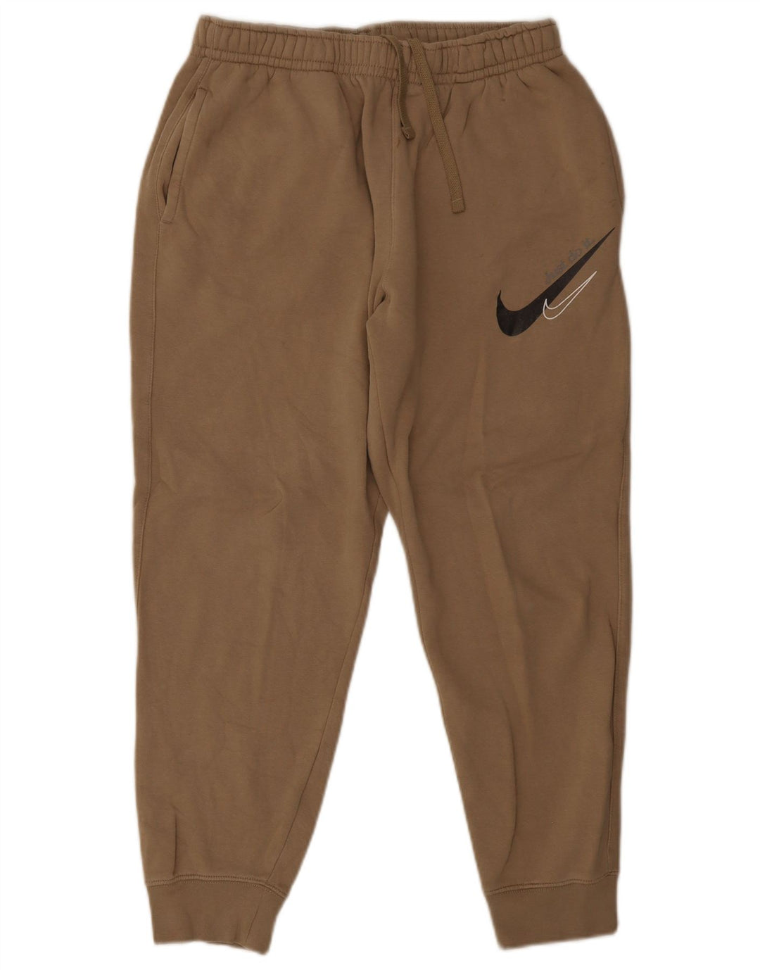Nike muške trenirke s grafičkim motivima, srednje bež pamučne hlače