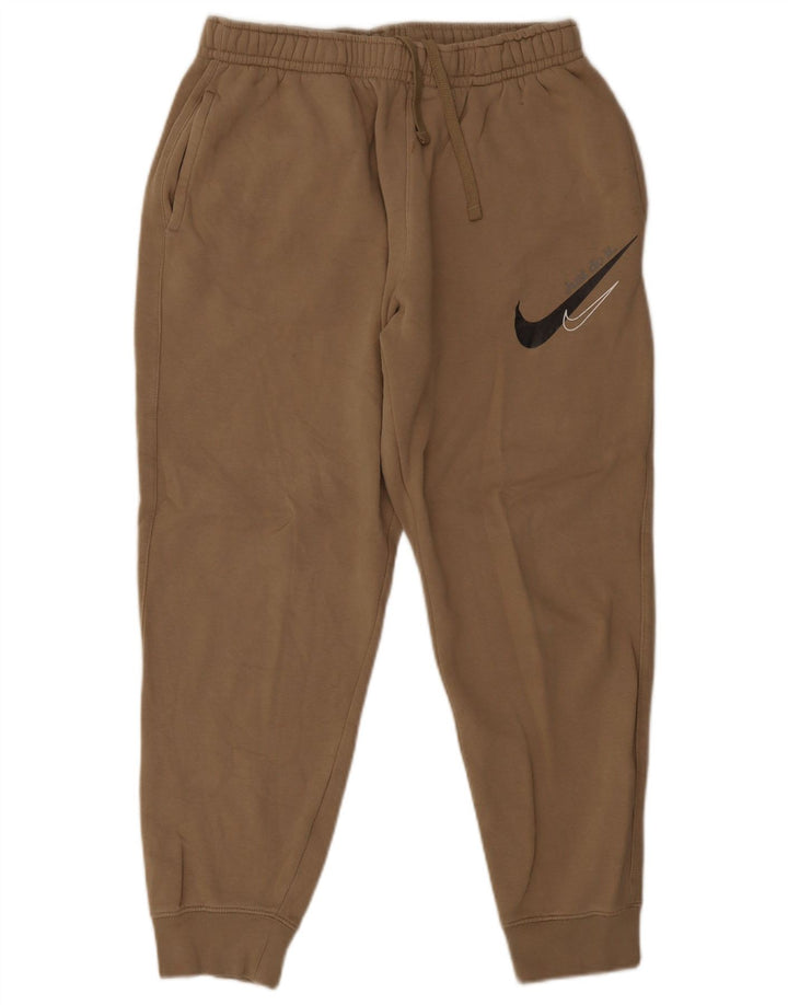 Nike muške trenirke s grafičkim motivima, srednje bež pamučne hlače