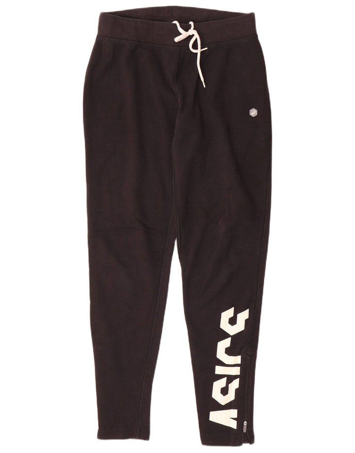 Asics Ženske Graphic Trenirke Hlače UK 14 srednje crne