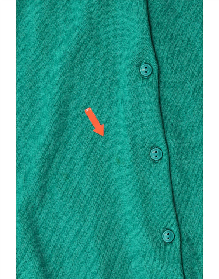 L.L.BEAN ženski kardigan pulover UK 18 XL tirkizni pamuk