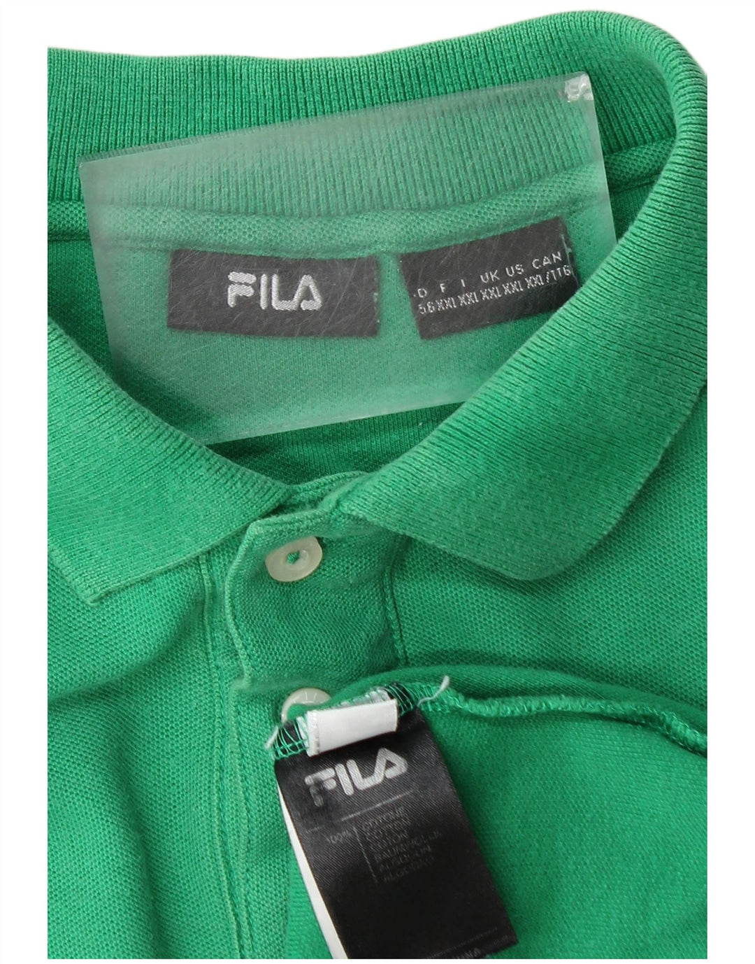 FILA muška polo majica 2XL zeleni pamuk