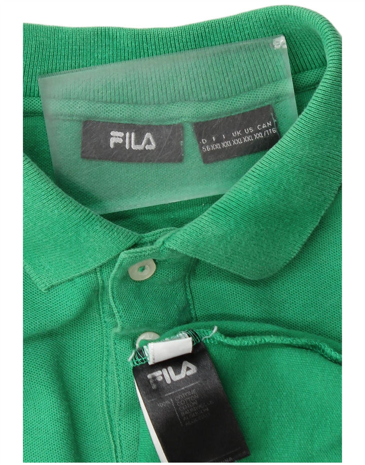FILA muška polo majica 2XL zeleni pamuk