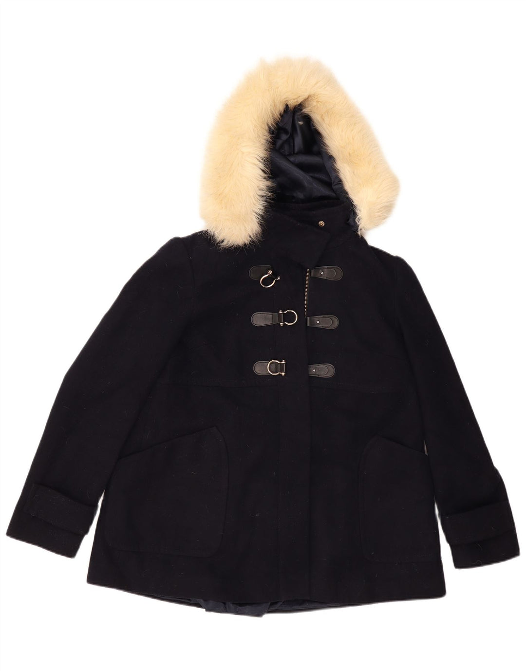 Topshop ženska duffle jakna s kapuljačom UK 12 srednje tamnoplava