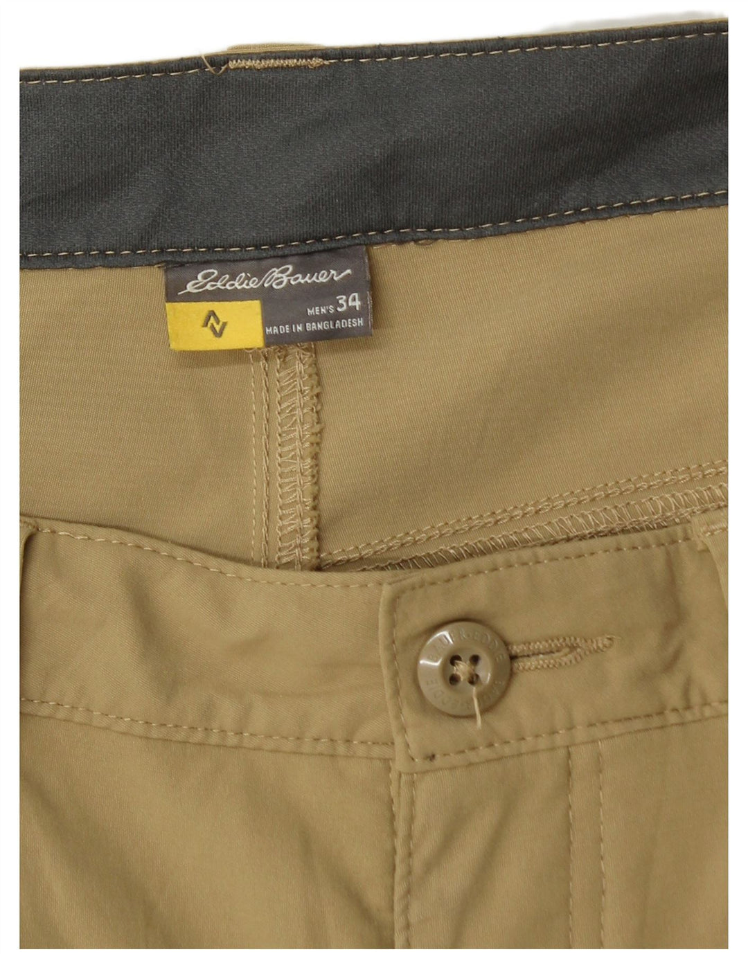 Eddie Bauer muške kargo kratke hlače W34 veliki kaki najlon