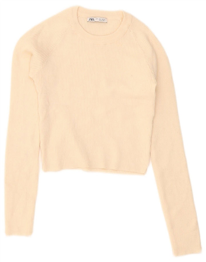 Zara ženski kratki rukav dugih rukava UK 8 Small Beige