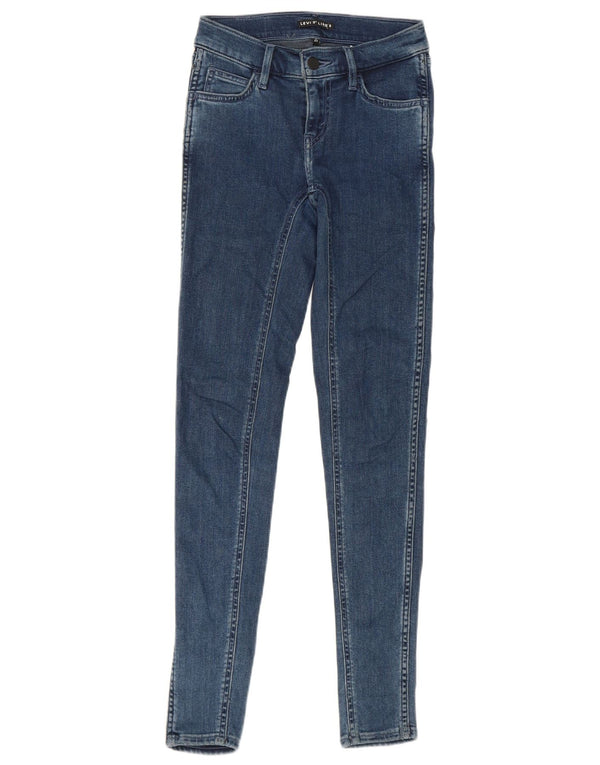 Levi's ženske uske traperice linije 8 W23 L30 plavi pamuk