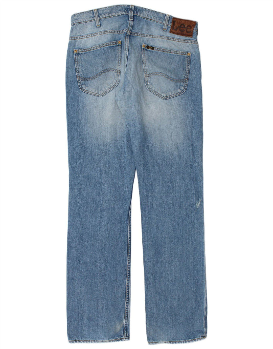 Lee Mens Knox Straight Jeans W34 L34 Plavi pamuk