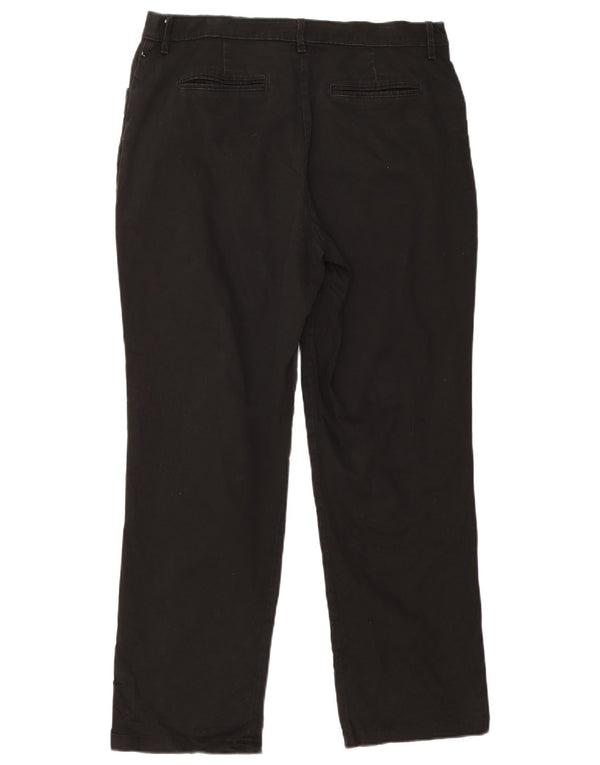 Lee ženske ravne ležerne hlače US 14 XL W32 L29 crni pamuk