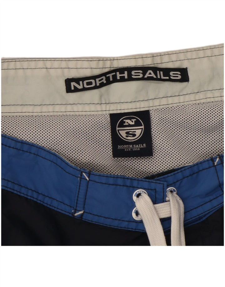 North Sails muške kratke hlače za kupanje s grafičkim motivima srednje tamnoplave boje