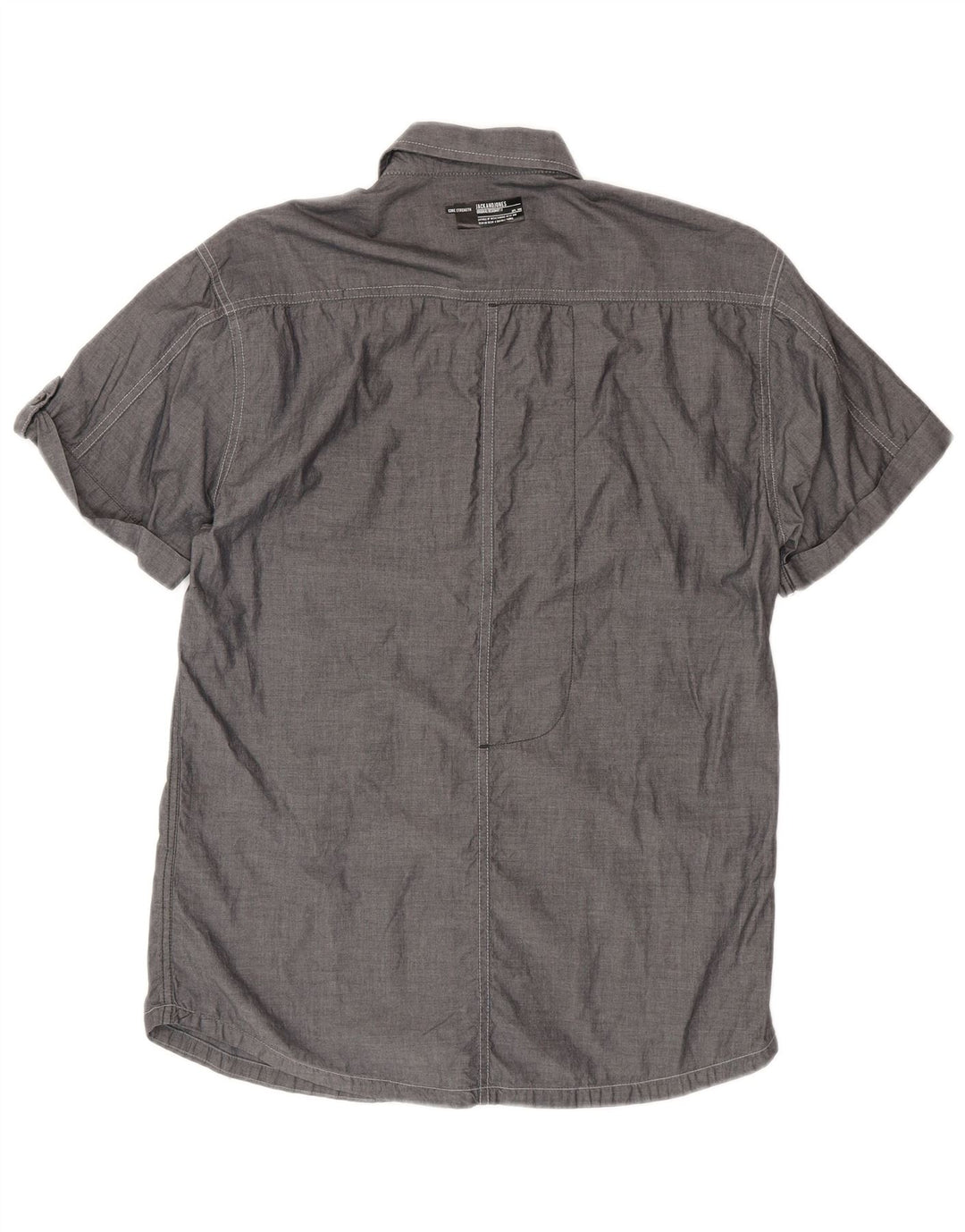 Jack & Jones muška košulja kratkih rukava srednje sivi pamuk