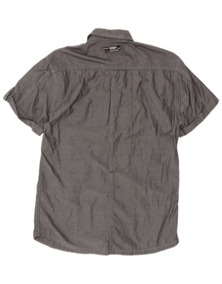 Jack & Jones muška košulja kratkih rukava srednje sivi pamuk