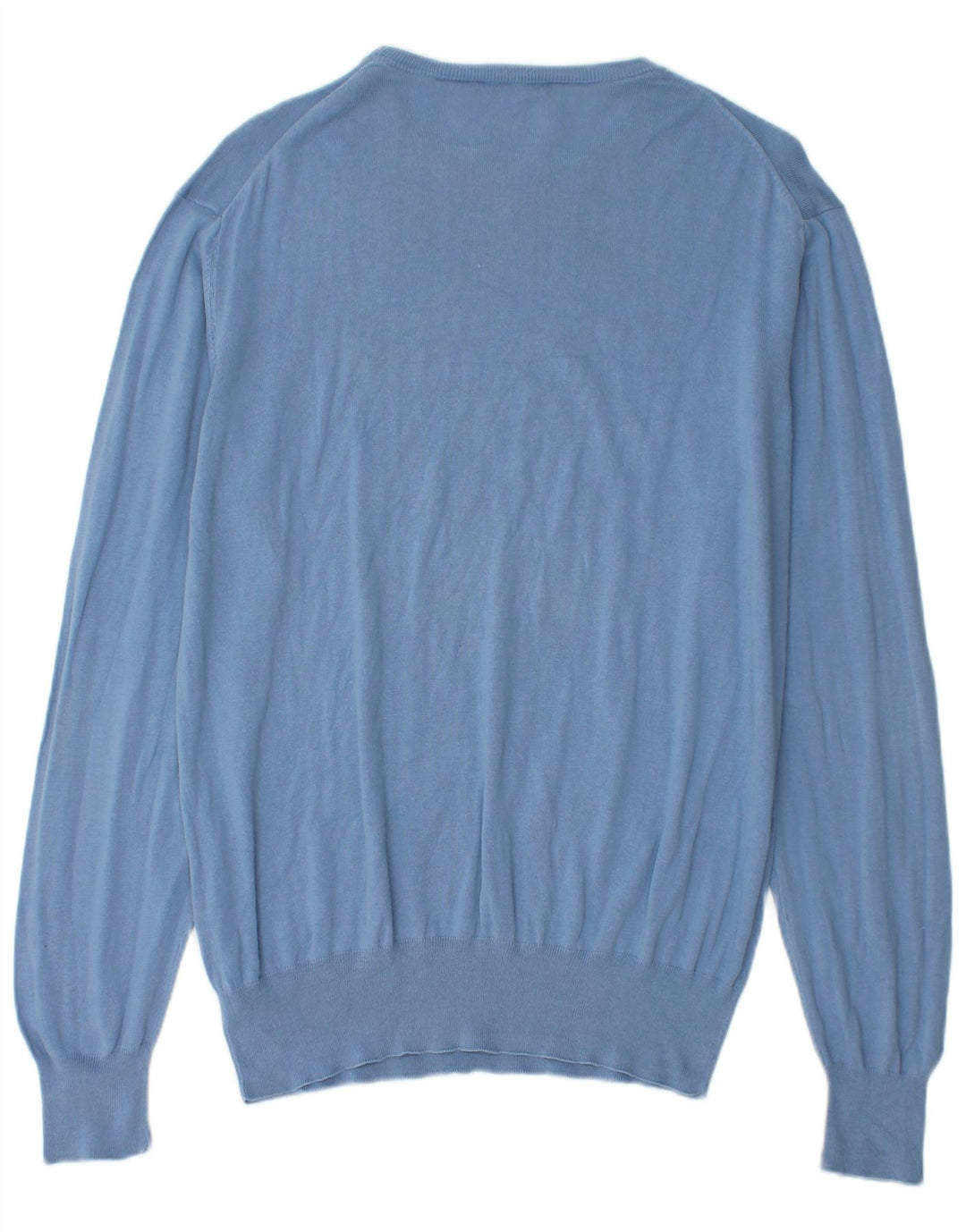TRUSSARDI muški džemper s okruglim izrezom IT 52 Veliki plavi pamuk