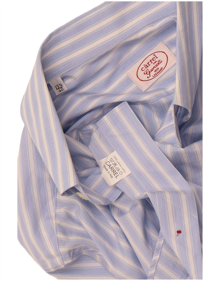 Carrel muška košulja kratkih rukava veličina 40 15 1/2 pamuk srednje plave pruge
