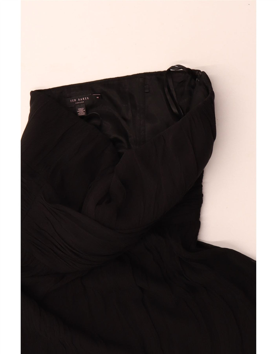 Ted Baker ženska haljina bez naramenica veličine 4 velika crna svila