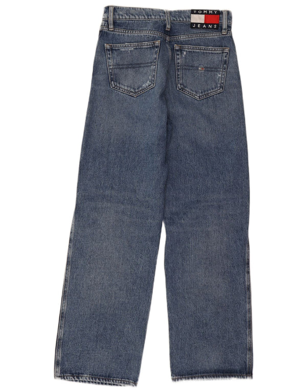 Tommy Hilfiger ženske široke traperice srednjeg rasta W25 L30 plavi pamuk