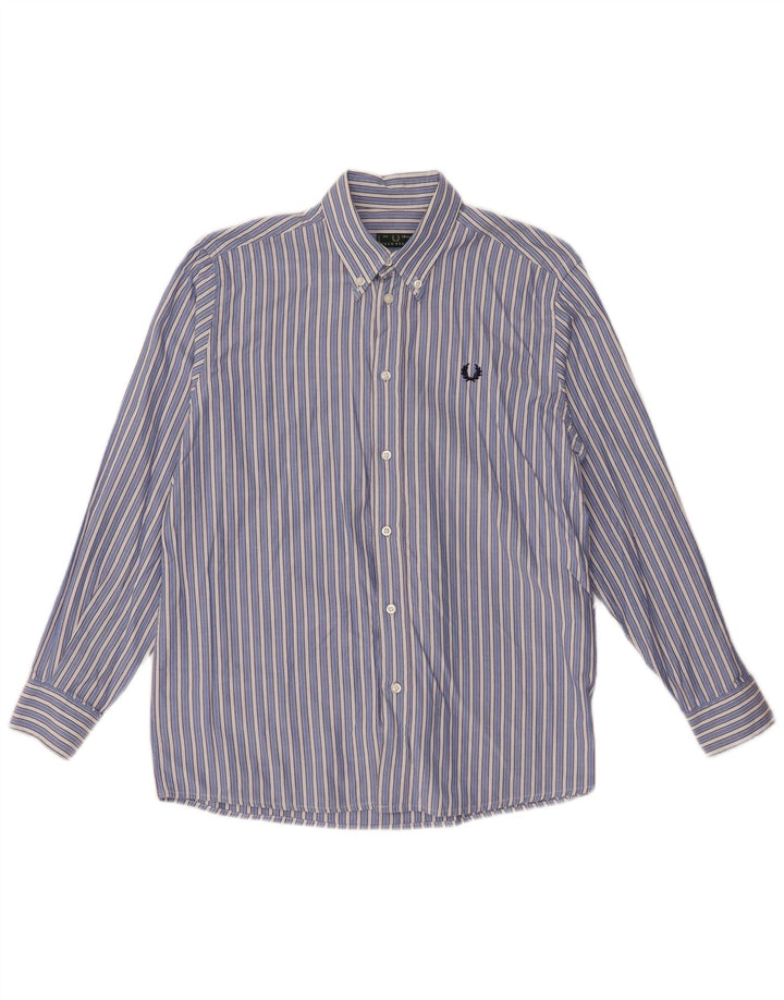 Fred Perry majica za dječake 11-12 godina, pamuk na plave pruge