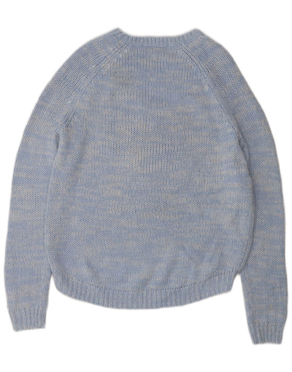 Marks & Spencer ženski džemper s veznim izrezom UK 10 Small Blue