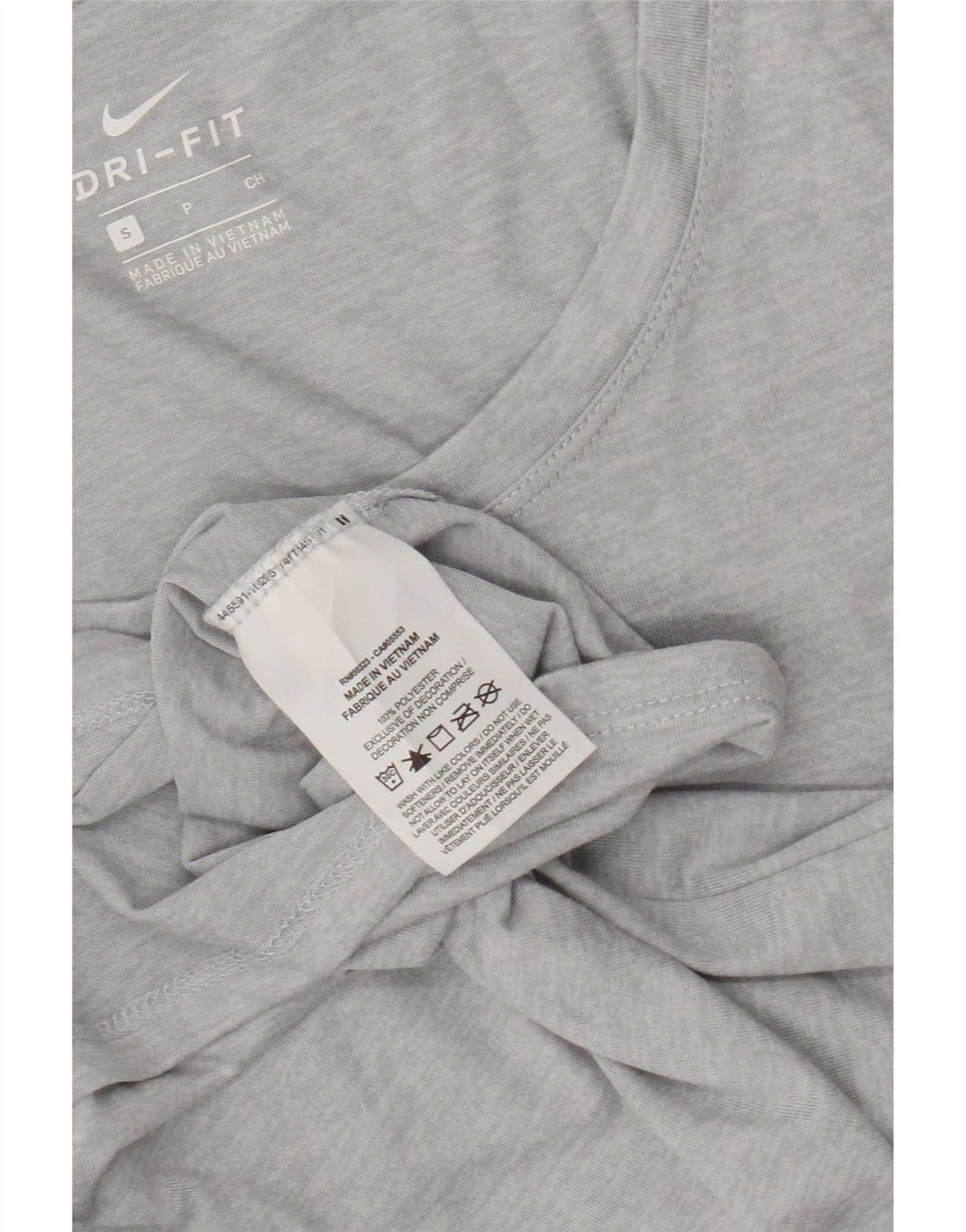 Nike Ženska Dri Fit majica kratkih rukava UK 10 Small Grey Flected Polyester