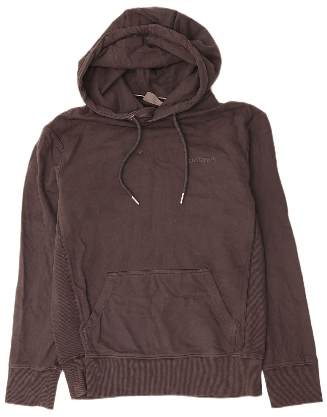 Superdry muški džemper s kapuljačom Mali sivi pamuk