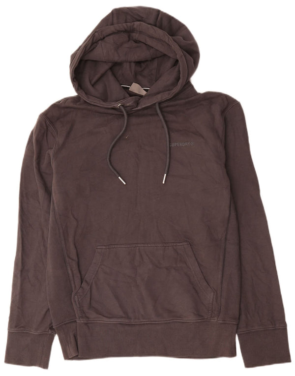 Superdry muški džemper s kapuljačom Mali sivi pamuk
