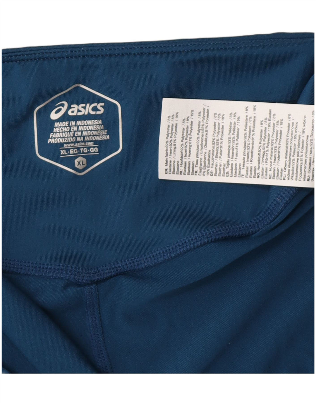 Asics ženske kratke tajice UK 18 XL plavi poliester